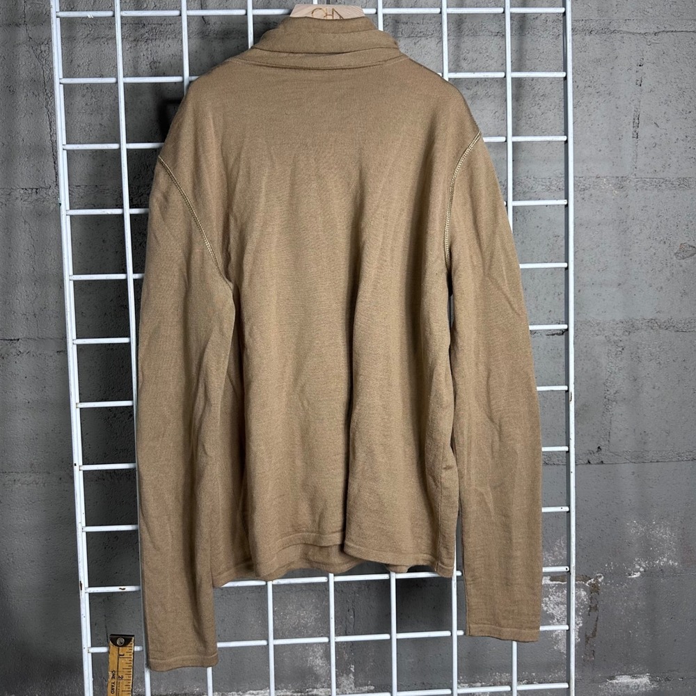 Philosophy di Alberta Ferretti Virgin Wool Cowl Neck Sweater Camel Tan Size 8 - Picture 8 of 9